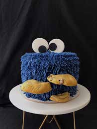 Bolo divertido produzido pela Manda Cake